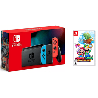 Nintendo Switch Gaming Console Bundle, Neon Blue and Neon Red Joy