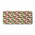thumbnail image 1 of Spring Computer Mouse Pad, Redcurrant Branches with Leaves Grape Harvest Agriculture Fruit Illustration, Rectangle Non-Slip Rubber Mousepad X-Large, 35" x 15", Fern Green Ruby, by Ambesonne, 1 of 2