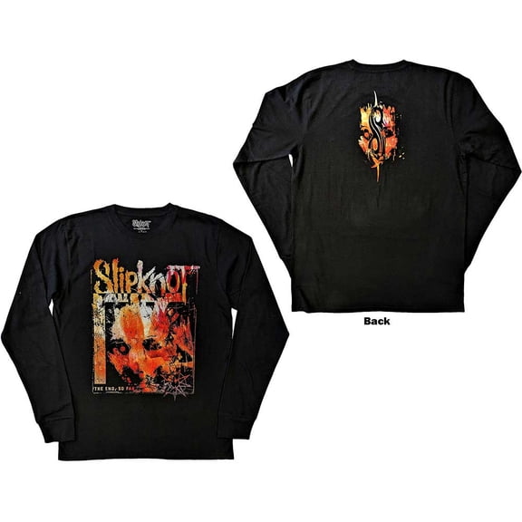 Slipknot Unisex Long Sleeve T-Shirt: The End, So Far Pepper (Back Print) (Small)