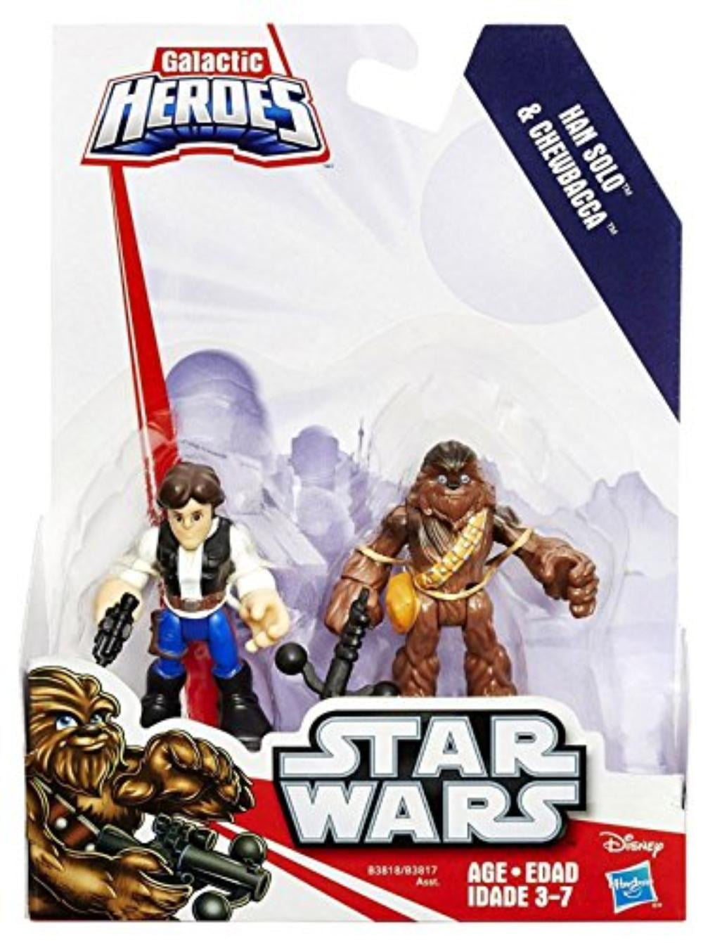Playskool Heroes Star Wars Galactic Heroes Han Solo and Chewbacca 