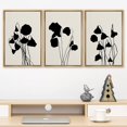 thumbnail image 2 of PixonSign Framed Canvas Print Wall Art Set Duotone Tulip Flower Garden Plant Collage Abstract Shapes Illustrations Modern Art Boho Decorative for Living Room, Bedroom, Office - 24"x36"x3 NATURAL, 2 of 5