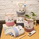 thumbnail image 4 of 5 Pcs Cute Wall Hanging Storage Bag Over Door Closet Organizer Box Linen Farbric Hanging Pocket Organizer Bag For Bedroom, Bathroom, 4 of 5