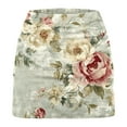 thumbnail image 5 of Sexlip Womens Shorts Romantic Floral Print Layered Design Elastic Waist Soft Fabric Snug Silhouette for Casual Gatherings Multicolor XXXXL, 5 of 5