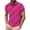 Hot Pink, variant on Men's Short Sleeve Tees Lapel Button Down Print Pullover Tops Summer Casual Stylish T Shirts Slim Fit (XL, Black)
