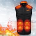thumbnail image 3 of Chaleco térmico para hombre temperatura de 3 velocidades 11 áreas chaleco térmico cálido para invierno, 3 of 9