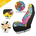 thumbnail image 3 of ALAZA Blue and Yellow Flowers Car Seat Covers 2 PCs Universal Auto Front Seats Interior Protector, 3 of 7
