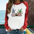 thumbnail image 2 of Honeeladyy Sales Womens Raglan Sleeve Shirt Pullover Tops Casual Looseweight Easter Bunny Printed Long Sleeve Pullover Cute Rabbit T-Shirt Tops, 2 of 6