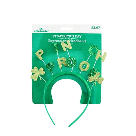 Way To Celebrate St. Patrick's Day Expressions Headband, Pinch Proof