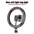 thumbnail image 4 of Graflsoa 10-Inch Adjustable LED Ring Light with 3 Color Modes, 10 Brightness Levels, Foldable Tripod, and Universal Phone/Tablet Holder for Streaming, Makeup, and Video Calls, 4 of 6