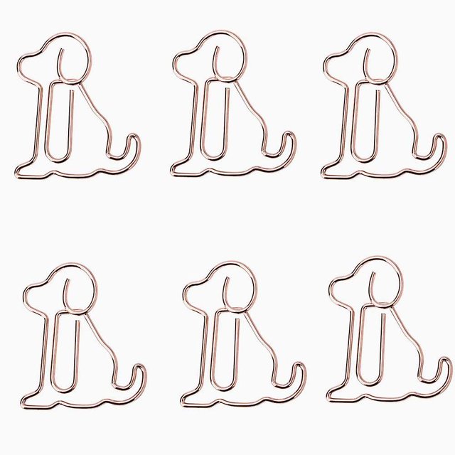 Paper Clips Metal Dog Shaped Paper Clips Creative Animal Paper Clips Decorative Paper Clips For School Office School Home(30pcs)