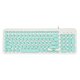 thumbnail image 1 of Teclado D520 96 teclas USB con cable Redondo Keycap Ordenador de oficina en casa Ordenador portátil Teclado a prueba de salpicaduras Eigraketly DZ6952-03B, 1 of 2