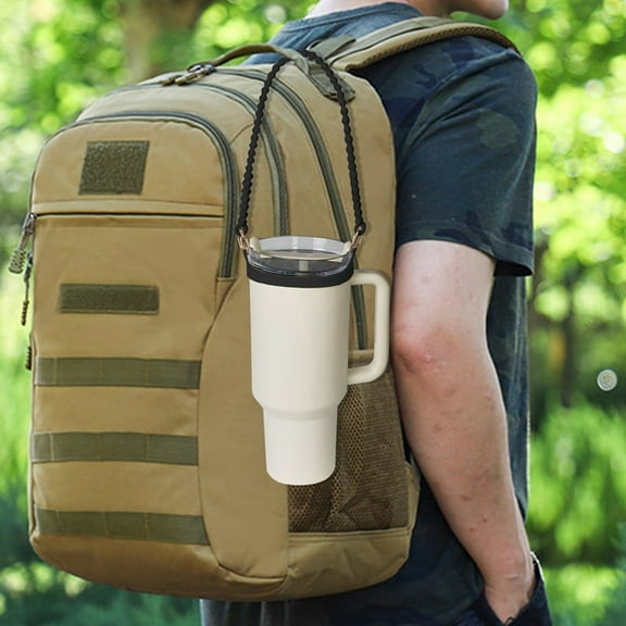 Soft and Water Bottle Holder, Sling, Lanyard, Carrier with Strap - Fits Most 8-40oz Water Bottles,Black