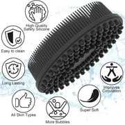 Soft Silicone Body Scrubber, Exfoliating Shower Scrubber for Cleansing Skin, Lathers Well
