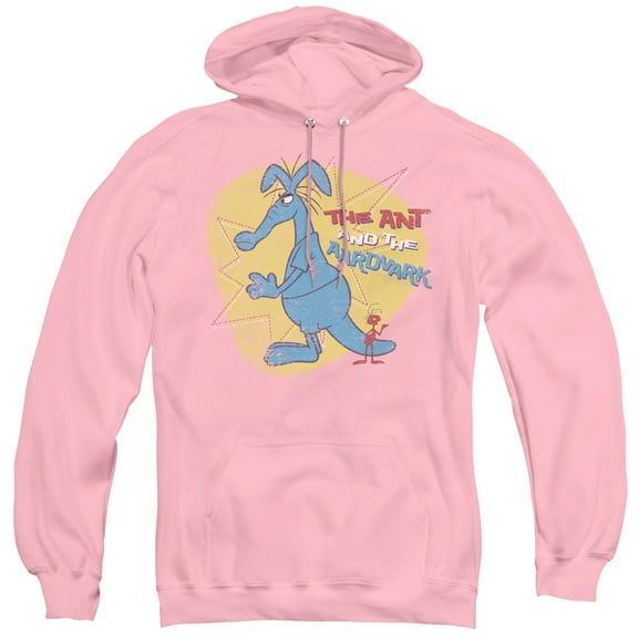Pink Panther Ant And Aardvark Adult Pullover Hoodie Sweatshirt Pink