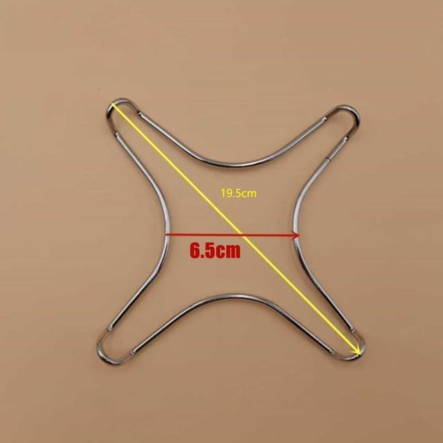 MYG Chrome Metal Gas Stove Ring Reducer Stand Coffee Moka Pot Trivet Heat Diffuser Plate for Small Pots Pans Espresso Makers Kitchen Cookware Accessory