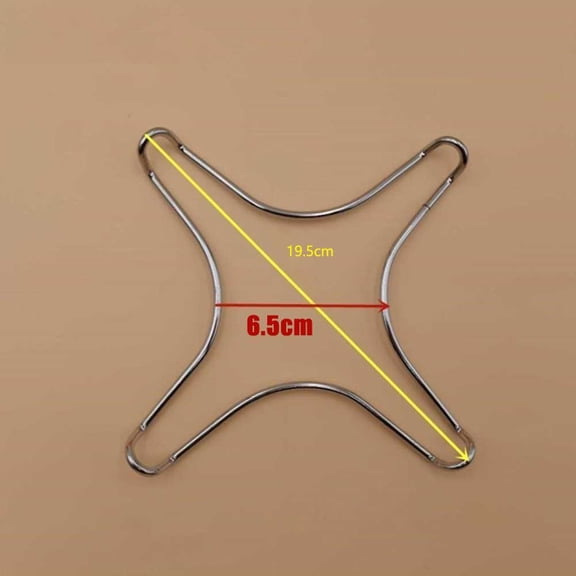 chengsi Stainless Steel Holder Gas Cooker Support Rack Camping Iron Stove Ring Heat Diffuser Black Pans Small Pot Stand