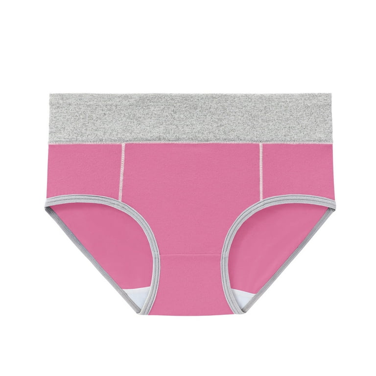 HUPOM Period Thong Underwear For Women Girls Underwear High Waist Leisure  None Elastic Waist Multi-color XS