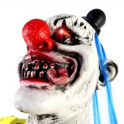 Haunted Hill Farm 5.9 ft Voice & Sound-Sensor Clown on Tricycle Halloween Animatronic, HHTRIBKCLOWN-1FLSA