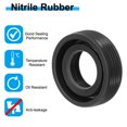 thumbnail image 3 of Uxcell EU Radial Shaft Seal, Nitrile Rubber TG4 Oil Seal for Bearing Shaft Pumps Engines Black 12mm x 22mm x 7mm, 3 of 6