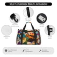 thumbnail image 4 of Gaeub Abstract Musical Faces Print Travel Duffle Bag, Weekender Travel Bag,Gym Bag, Hospital Bag for Labor and Delivery, Overnight Bag,Luggage Bag, Airplane Travel Essentials, 4 of 7