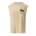 thumbnail image 1 of Summer Fashion Men's Coconut Pattern Vest - Shoulder Design, Breathable Sleeveless Top for Vacation & Work, 1 of 6