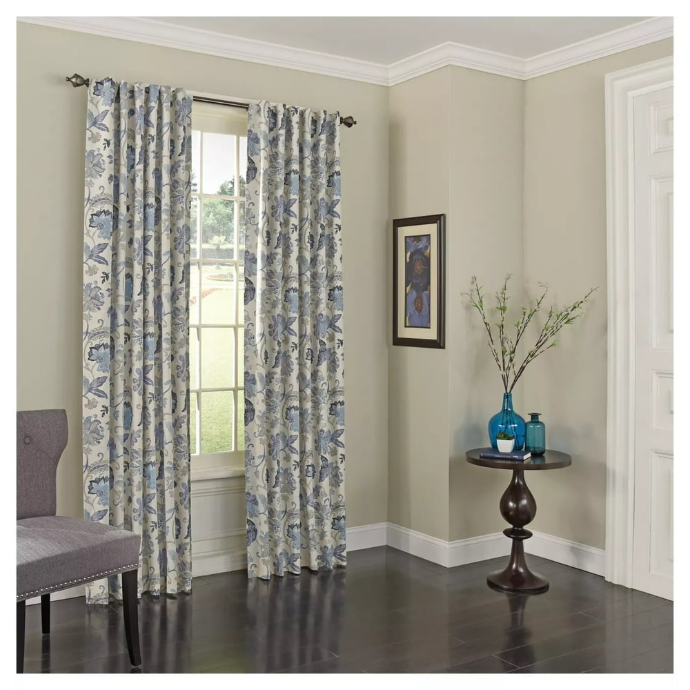 Eclipse Curtains Nina Nature/Floral Blackout Thermal Rod Pocket Single