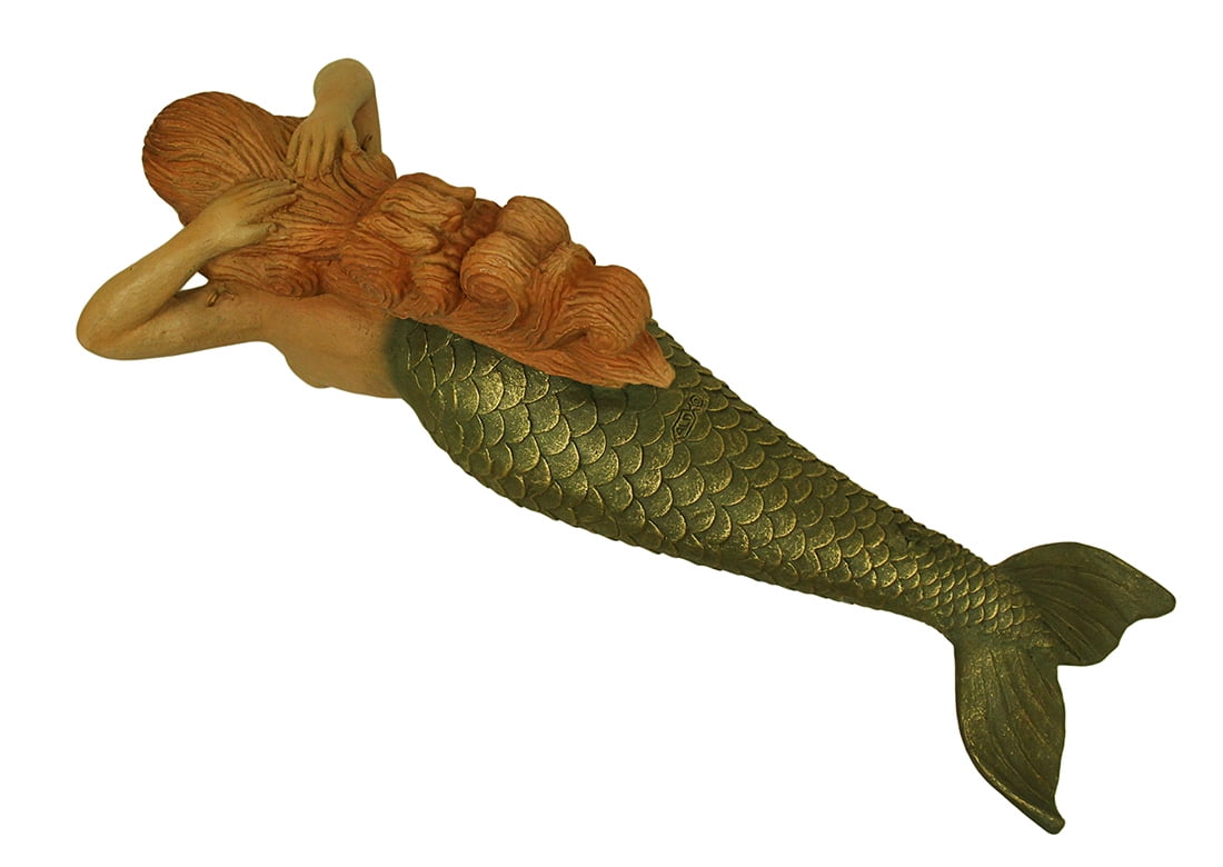 Mermaid of Baring Sea 31 in. Elegantly Exposed Hanging Mermaid Statue