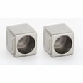thumbnail image 6 of Alno A6546-PC Cube Shower Rod Brackets Polished Chrome, 6 of 6