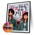thumbnail image 1 of Cuadros Decorativos Diamond Painting DIY Korean Drama Full Round Drill Rhinestone Kit (B6285) Ehuebsd embutido en tela, 1 of 1