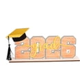 thumbnail image 2 of Graduation Decorations 2026, Grad Cap Decorations, 11X3.5inWooden Table Decor, Graduation Centerpieces, Grad Party Decorations, Graduation Gift, Light Brown 1 Pc, 2 of 9