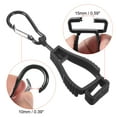 thumbnail image 3 of Uxcell Glove Keeper, Gloves Helmet Grabber Catcher Clips Holder, Black 2 Pack, 3 of 5