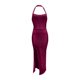 thumbnail image 2 of Gibobby Vestidos de fiesta elegantes Vestidos largos atractivos de la dama de honor de la de la lentejuela con el lado partido para(Rosa caliente,M), 2 of 4