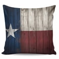 thumbnail image 2 of Vintage Star Country Throw Pillow Covers, Soft Pillowcases with Invisible Zipper, American Flag Blue Red Decorative Square Pillow Cushion Covers for Living Room Couch Sofa Bed 18x18 Inches, 2 of 8