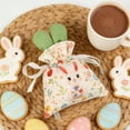 thumbnail image 4 of 4PC Bunny Easter Decoration Gift Bags Easter Party Favor Reusable Burlap Goodie Rabbit Drawstring Treat Bag for Some Bunny is One Easter Kids Baby Shower Garden Tea Party Supplies, 4 of 6