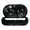 thumbnail image 3 of San Jamar Twin 9" Jumbo Bath Tissue Dispenser, Summit, 20.07 x 5.88 x 11.9, Black/Faux Stainless Steel, 3 of 3