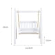 thumbnail image 3 of 1/12 muebles de casa de muñecas de madera DIY modelo casa columpio adorno regalos (blanco), 3 of 6