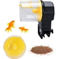 thumbnail image 1 of Alimentador automático de peces 100/210 ml (amarillo), dispensador de alimento para peces temporizador automático de acuario con dos cajas de alimentación para fines de semana festivos, 1 of 5