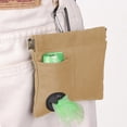 thumbnail image 6 of Dog Treat Pouch,Portable Dog Training Treat Bag | Leakproof Clip-On Design with Built-In Waste Bag Dispenser | Auto Closing Dog Walking Bag for Puppy Travel or Outdoor Use,Khaki, 6 of 9