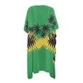 thumbnail image 2 of HELLHERO Jamaican Style Palm Tree Kimono Cover Up Lightweight Breathable Beachwear for Tropical Poolside Beach Parties One Size Flowy Swim Cover Up, 2 of 6