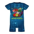 thumbnail image 5 of Geometry Dash Baby Boy Girl Short Sleeve Romper Clothing Set Print Cartoon Baby Summer One Piece Jumpsuit, 5 of 8