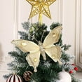 thumbnail image 5 of LEFTHIGH Home 1Pcs Christmas Decoration Sparkling Butterflies Accessories with Clips Christmas Flowers/Wedding/Festival Scene Decoration Props Christmas Decoration Fall Decor, 5 of 7