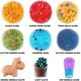 thumbnail image 4 of Slime Making Kit, 126-Piece DIY Set With 28 Crystal Slimes, 48 Glitter Bottles, 2 Glow-In-The-Dark Powders, Craft Supplies for Kids Ages 5+, 4 of 7