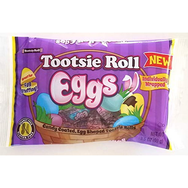 Tootsie Roll (1 Bag) Eggs Candy Coated Individually Wrapped Easter