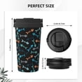thumbnail image 3 of Logiee Little Fish Skeleton Print Stainless Steel Coffee Tumbler, Travel Coffee Mug, Insulated Coffee Mug with Lid, Spill Proof Coffee Cup, Portable Thermal Mug, 3 of 8