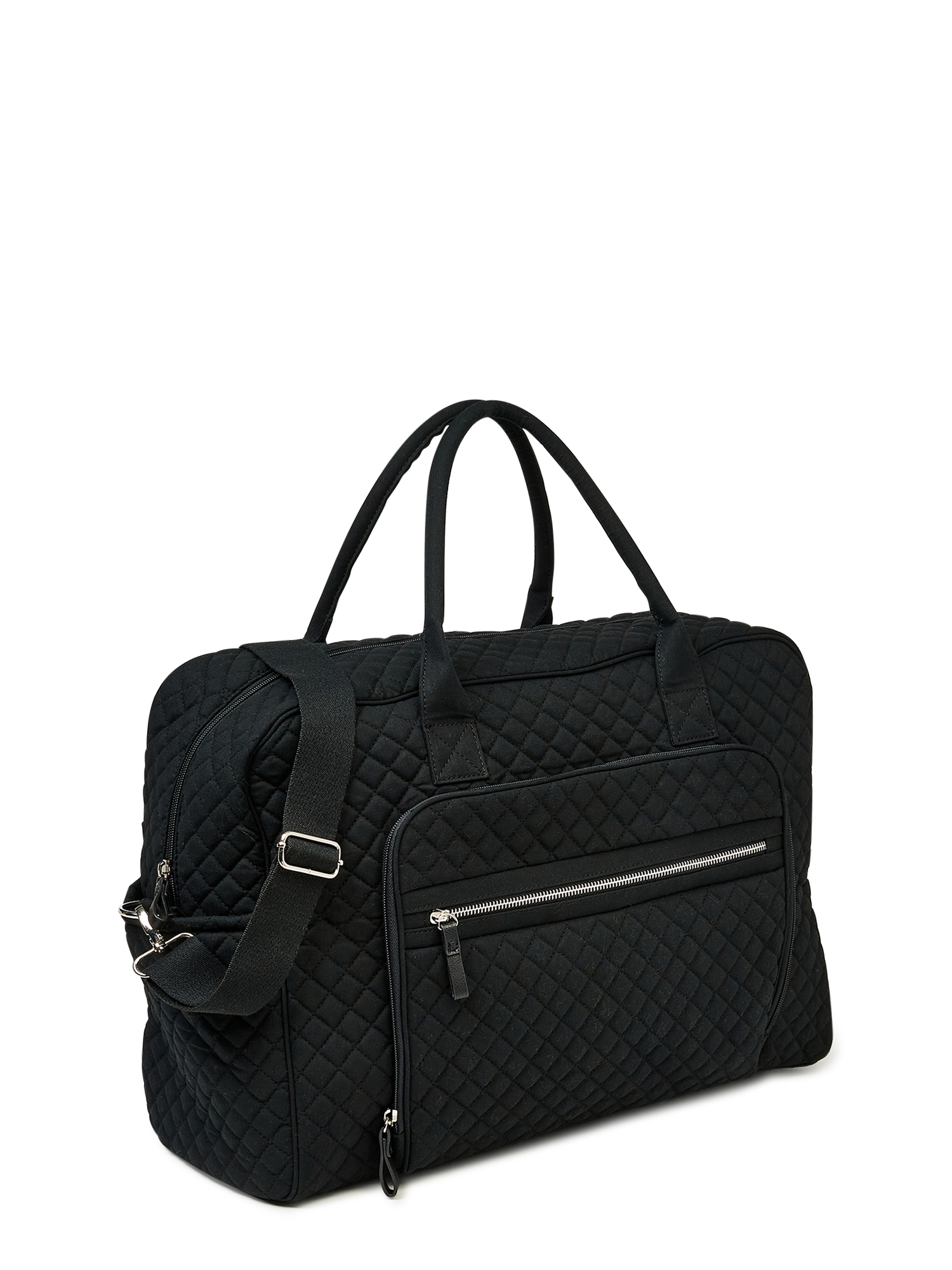 No Boundaries Women s Quilted Weekender Duffle Bag with Multi