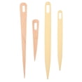 thumbnail image 1 of Miangastore Knitting Needles Crochet Hooks Natural Wood Point 4Pcs 20X2Cm, 1 of 8