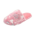thumbnail image 3 of Oyedens Womens Slippers Star Fuzzy House Shoes for Men Cozy Fluffy Home Bedroom Indoor Slippers, 3 of 6