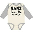 thumbnail image 3 of Inktastic Nani Loves Me Baby Clothes Girls Long Sleeve Baby Bodysuit, 3 of 5