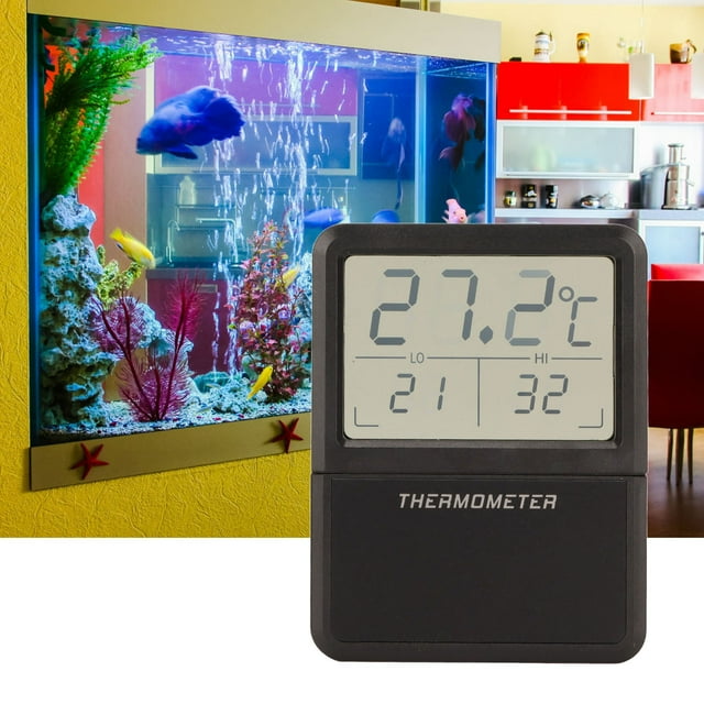 Aquarium , Reptile With Large LCD Display Fish Terrarium Water Temperature Test For Aquarium Terrarium Amphibians And Reptiles