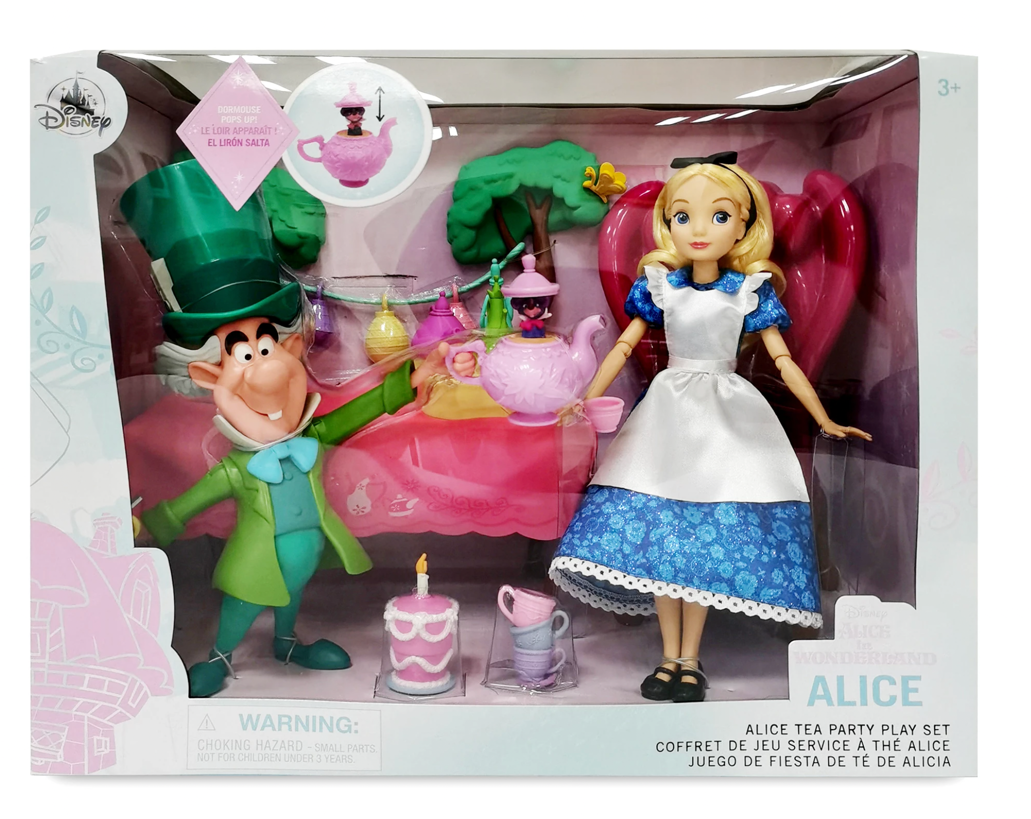 Disney Alice in Wonderland Tea Party Classic Doll Play Set New